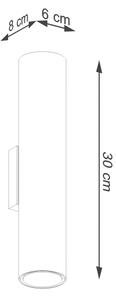 Sollux SL.1202 - Nástenné svietidlo LAGOS 2xGU10/10W/230V zlatá