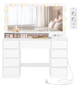 Toaletný stolík so zrkadlom a LED osvetlením RDT146WB01
