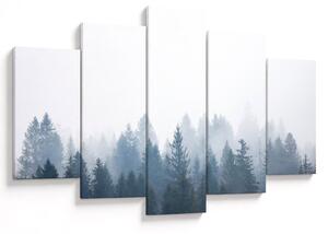 Obraz - Zahmlený les (150x105 cm)