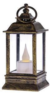 Lampáš s LED sviečkou Cremona medená, 6 x 13 cm