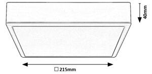 Rabalux 71245 - LED Stropné svietidlo LAURI LED/22W/230V 21x21 cm biela