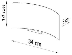 Sollux SL.0936 - Nástenné svietidlo MAGNUS 2xG9/40W/230V biela