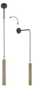 Rabalux 72238 - LED Luster na lanku THELMA LED/10W/230V 4000K čierna/zlatá