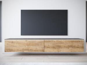 Mirjan24 TV skrinka Dlone 180, Farby: matera / gaštan breslau, Osvetlenie: osvetlenie LED biele 5903211454578