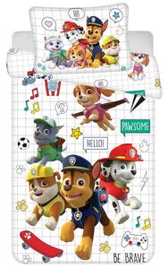 DETSKÉ BAVLNENÉ OBLIEČKY PAW PATROL 100X135 CM, 1KS 40X60 CM VZOROVANÉ
