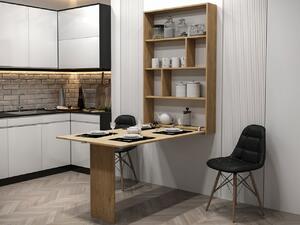 Mirjan24 Moderný nástenný stôl Eden, Farby: dub cremona 5903211474651