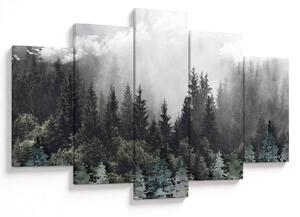 Obraz - Les s ilustrovanými prvkami (150x105 cm)