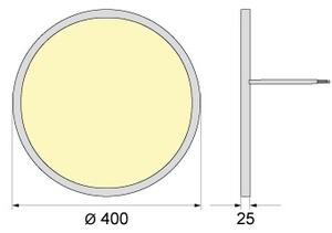 LED Stropné svietidlo SIMEN LED/32W/230V 4000K IP40 pr. 40 cm biele UGR<19