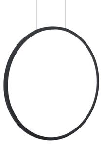 LED závesný luster na lanku SATURNO LED/28W/230V pr. 50 cm IP44 čierna