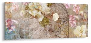 Obraz - Kvetinový ornament (120x50 cm)