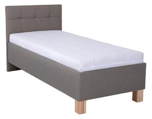 Čalúnená posteľ s matracom a úložným priestorom MARIA ONE 90x200 cm taupe