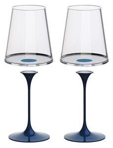 Sada 2 pohárov na červené víno + 2 stopiek Trebonn SplitGlass Barva: Modrá