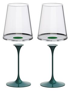 Sada 2 pohárov na červené víno + 2 stopiek Trebonn SplitGlass Barva: Zelená