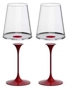 Sada 2 pohárov na červené víno + 2 stopiek Trebonn SplitGlass Barva: Červená