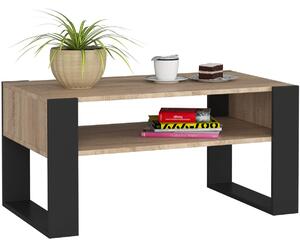 Ak furniture Konferenčný stolík DOMI dub sonoma/čierna