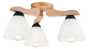 Prisadený luster ADRIANO 3xE27/60W/230V dub