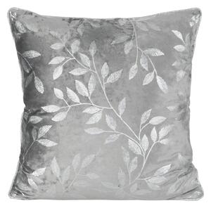 DEKORAČNÁ OBLIEČKA NA VANKÚŠ VELVET 45X45 CM LISTY
