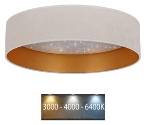 Brilagi - LED Stropné svietidlo VELVET STAR LED/24W/230V pr. 40 cm krémová/zlatá