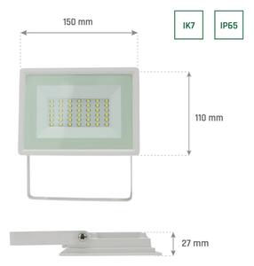 LED Vonkajší reflektor NOCTIS LUX 3 LED/30W/230V 3000K IP65 biela