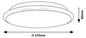 Rabalux 71126 - LED Stropné svietidlo ENGON LED/18W/230V 3000K čierna 27 cm