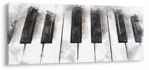 Obraz - Piano, aquarel (120x50 cm)