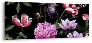 Obraz - Ilustrácie kvetov (120x50 cm)