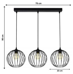 Luster na lanku MATT 3xE27/60W/230V