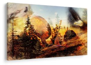 Obraz - Šamanský motív (90x60 cm)