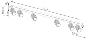 Brilagi - LED bodové svietidlo CRESTO 6xGU10/10W/230V čierna
