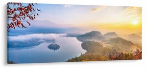 Obraz - Bledské jazero (120x50 cm)