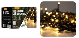 Svetelná reťaz solárna 9,9m 100LED Teplá biela