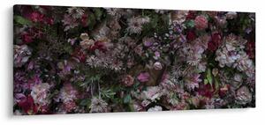 Obraz - Kvetinový múr (120x50 cm)