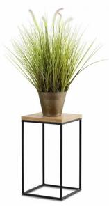 Stojan na kvety BASICLOFT 40x24 čierna/hnedá