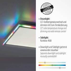 LED stropné svietidlo Galactica, CCT, RGB 45x45cm