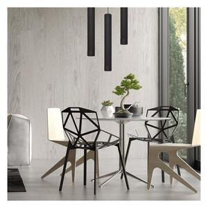 LED Luster na lanku TUBA 1xGU10/4,8W/230V čierna