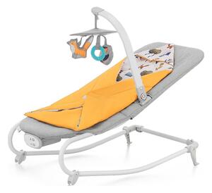 KINDERKRAFT - Detská vibrujúca hojdačka s melódiou FELIO 2 žltá
