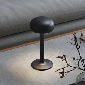 Nabíjacia stolová lampa EVA Solo LED Emendo, čierna, stmievateľná, IP44