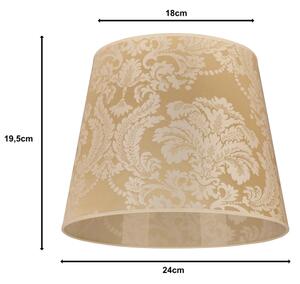 Duolla - Tienidlo k stolnej lampe CLASSIC M E27 pr. 24 cm zlatá