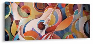 Obraz - Hudobný abstrakt (120x50 cm)