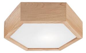 Stropné svietidlo OAK HEX 1xE27/60W/230V pr. 32 cm dub