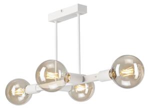 Luster na tyči ASTRID 4xE27/60W/230V biela