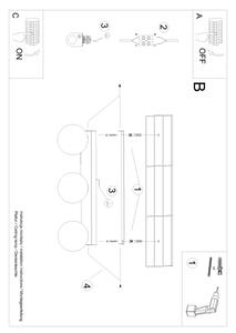 Sollux SL.1148 - Stropné svietidlo YOLI 3xG9/12W/230V biela