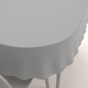 Biante Oválny bavlnený saténový obrus ST-012 Svetlo sivý 50x100 cm