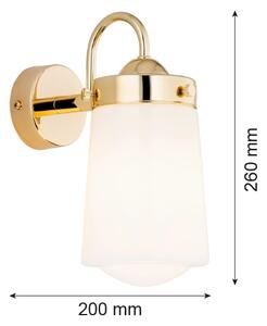 Argon 4717 - Kúpeľňové nástenné svietidlo PASADENA 1xE27/15W/230V IP44