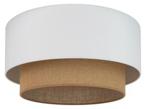 Duolla - Stropné svietidlo BOHO 1xE27/15W/230V pr. 45 cm biela/hnedá