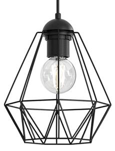 Luster na lanku BERGEN 5xE27/60W/230V čierna