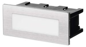 Emos ZC0110 LED AMAL vstavané svietidlo obdĺžnik obdĺžnik 123 × 53 × 61 mm 1,5W 55lm 4000K nerez