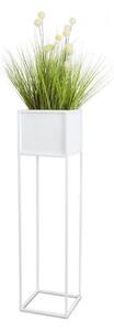 Stojan na kvety 90x24 cm biela