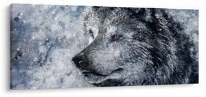 Obraz - Kreslený vlk (120x50 cm)