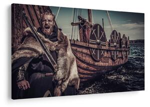 Obraz - Vikingský bojovník (90x60 cm)